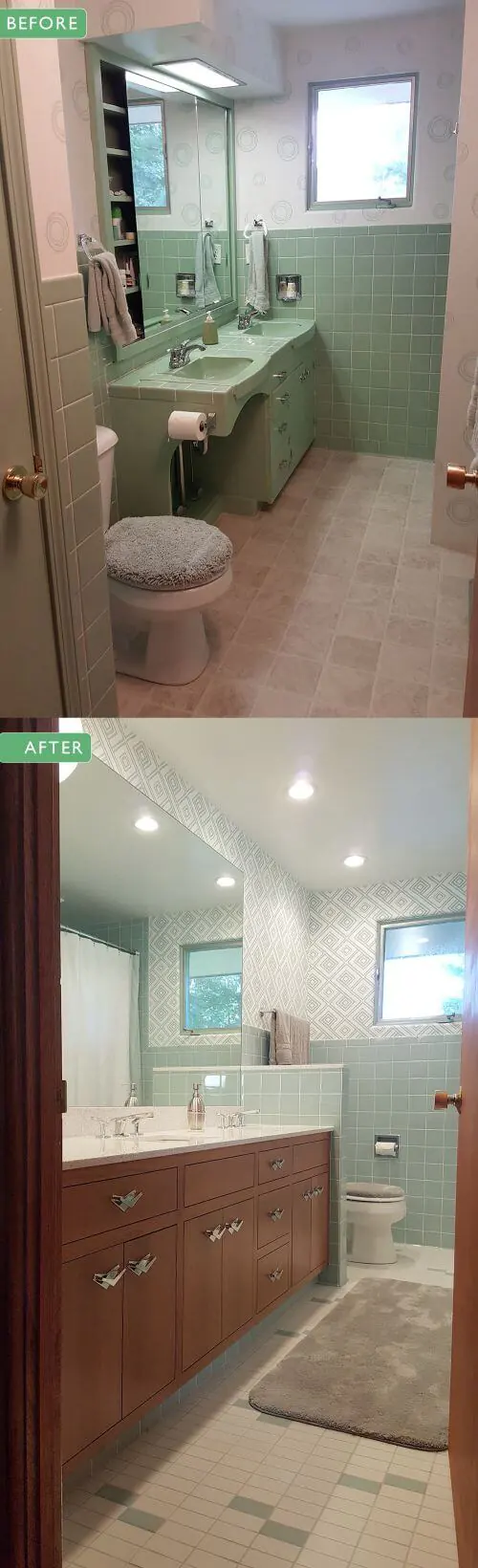 midcentury bathroom