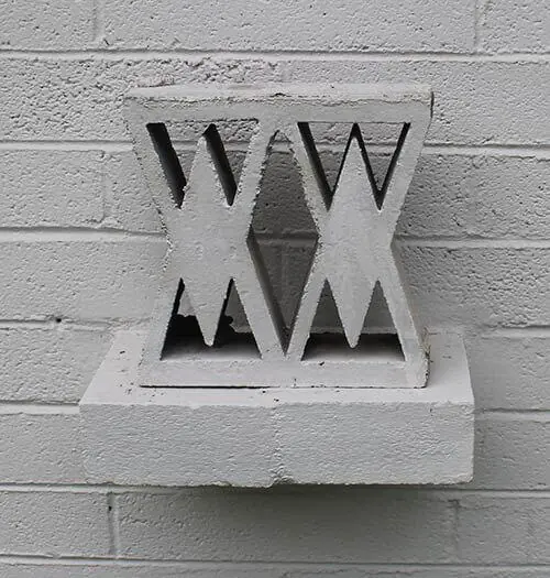 decorative retro concrete block