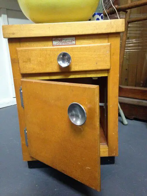 salesman sample kitchen cabinet vintage