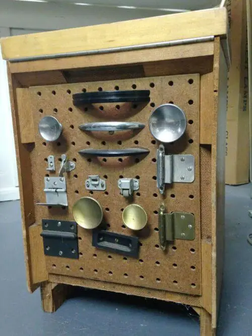 salesman sample kitchen cabinet vintage