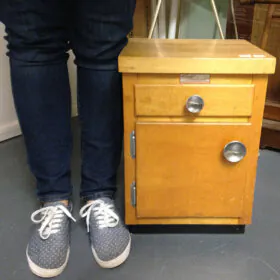 salesman sample kitchen cabinet vintage