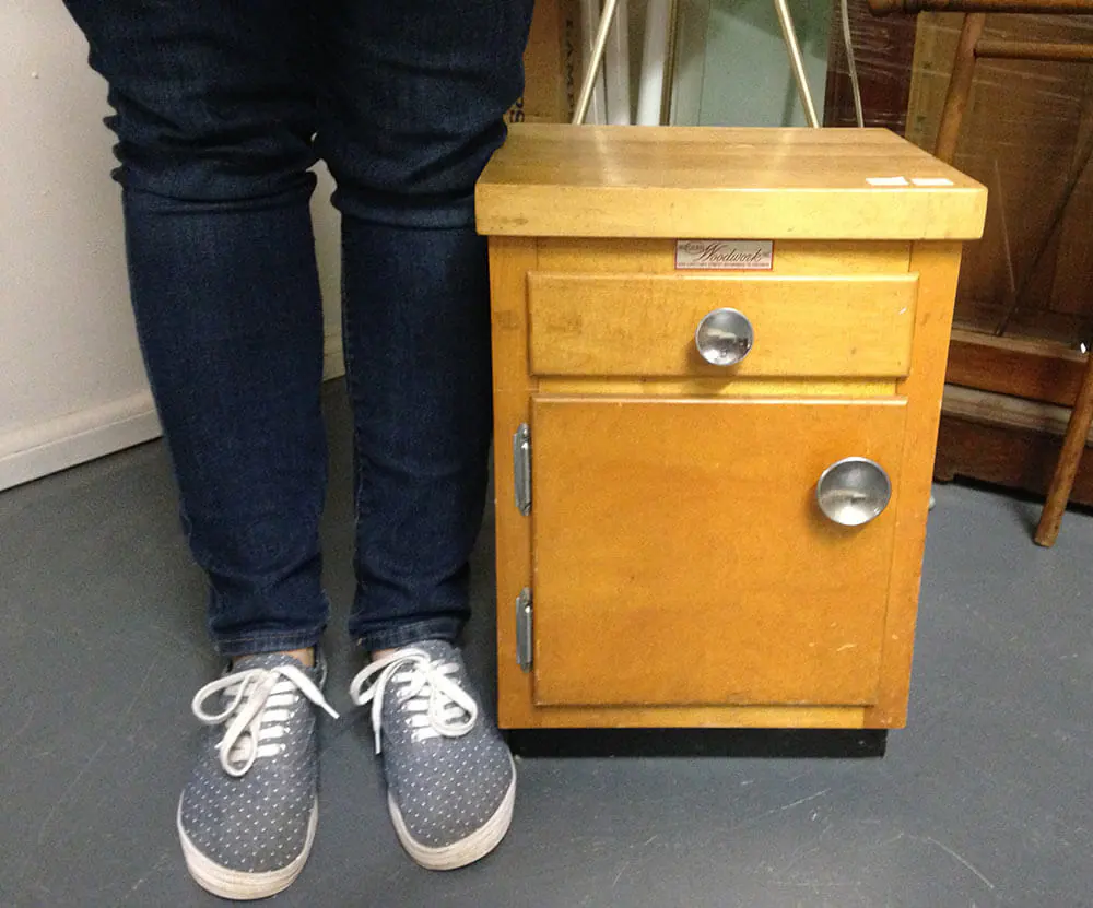 salesman sample kitchen cabinet vintage