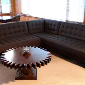 mid century modern sofa from art van