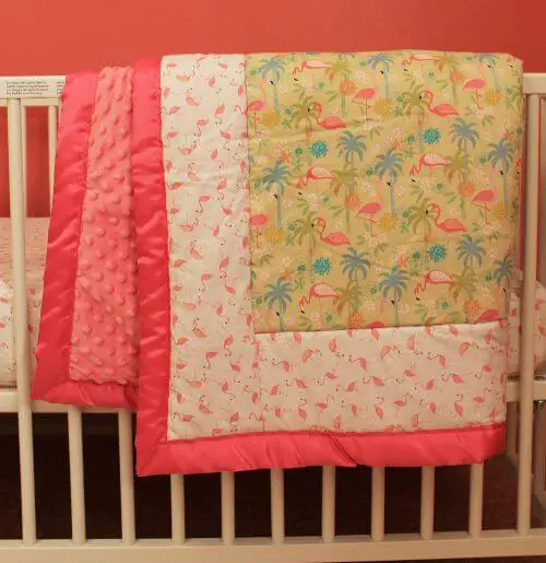 midcentury flamingo nursery