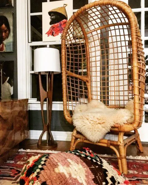 egg chair rattan