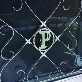 initial for vintage screen door