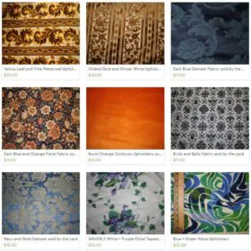 vintage upholstery fabric for sale
