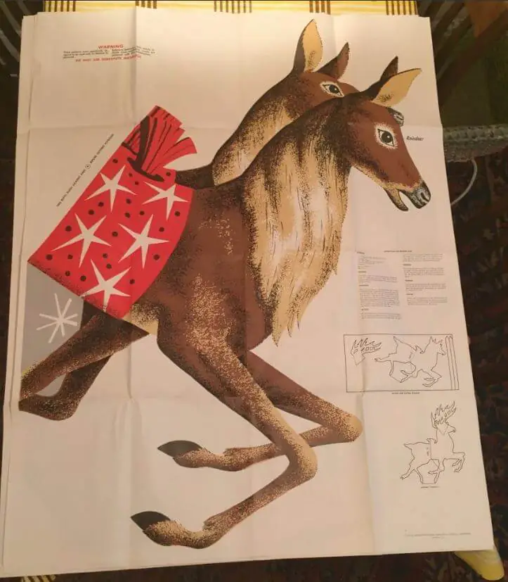 vintage outdoor christmas decor plywood reindeer plans