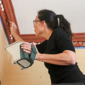 painting dentil molding