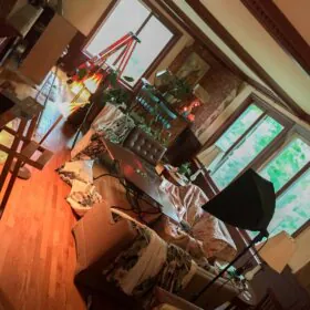 messy room while redecorating