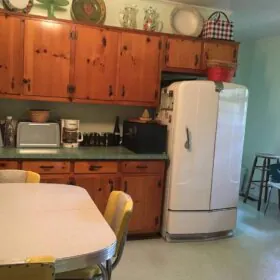 vintage refrigerator in constant use since 1941