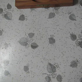 formica with leaves and glitter