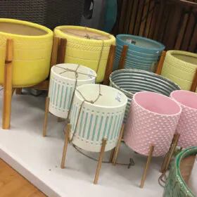 mid century modern planters