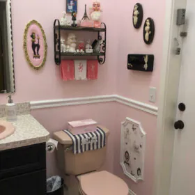 pink poodle bathroom