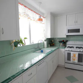retro kitchen before and after