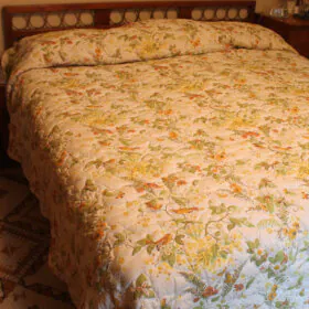 vintage quilted bed spread