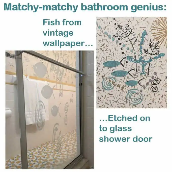 Custom shower door etching