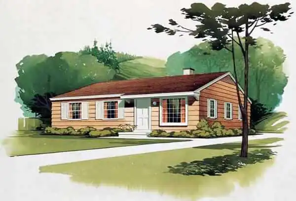 classic mid century ranch style house plan you can buy today