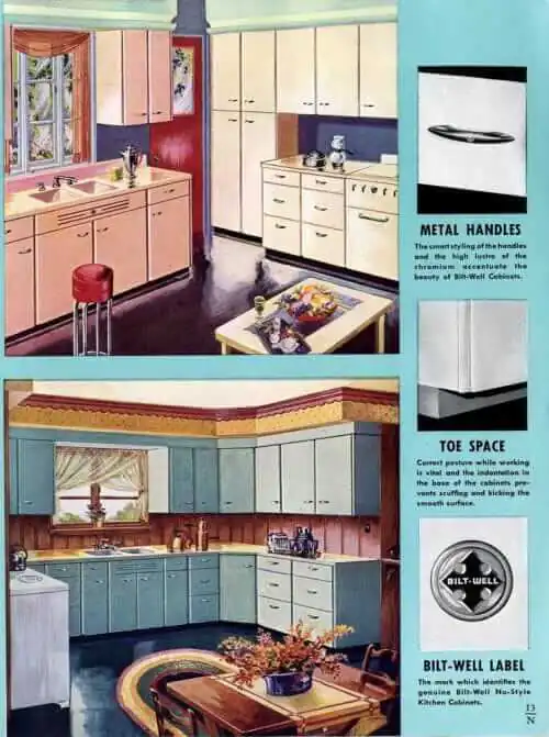 colors for 1940s kitchen cabinets