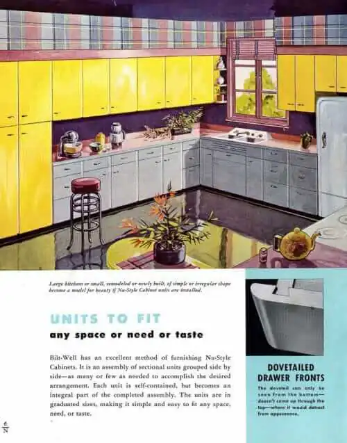 1940s wood kitchen cabinets gray base cabinet yellow wall cabinets