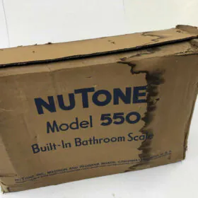 new old stock nutone recessed bath scale
