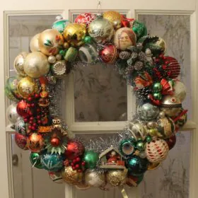 christmas ornament wreath instructions