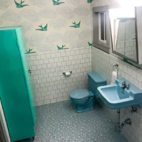midcentury modern bathroom