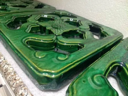 jade green chinese breezeway tiles tiki bar