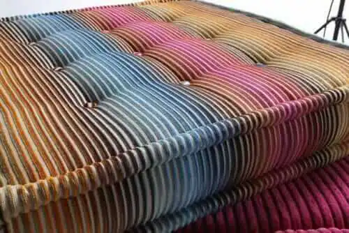 detail of mah jong sofa upholstery