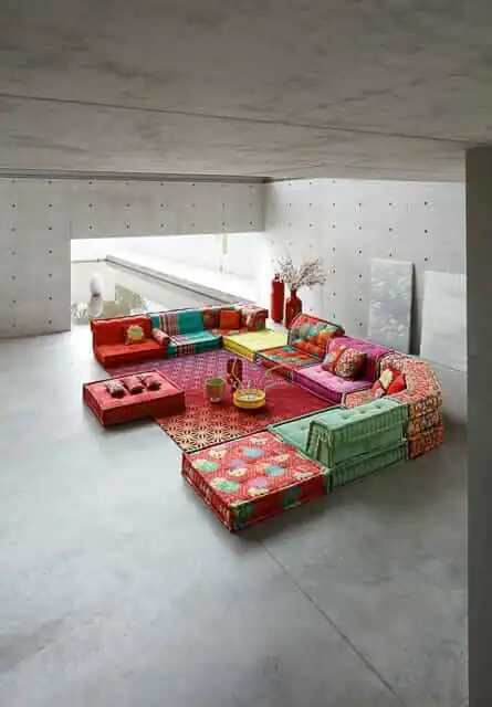 mah jong sofa composition by kenzo takada