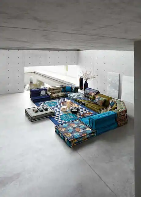Roche Bobois Mah Jong sofa Kenzo Takada Yoru composition