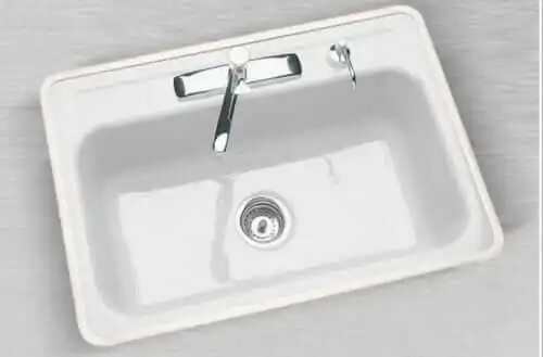 ceco cast iron single bowl white cast iron sink