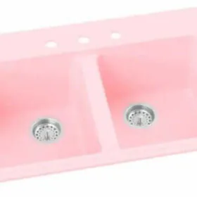 pink kitchen sink from whyte and company