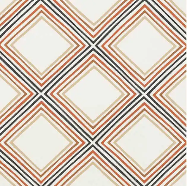 vera neumann schumacher wallpaper square dance in brown