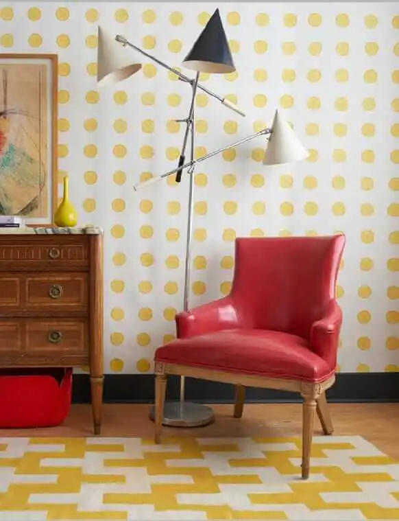 vera neumann wallpaper lemonade pattern for schumacher