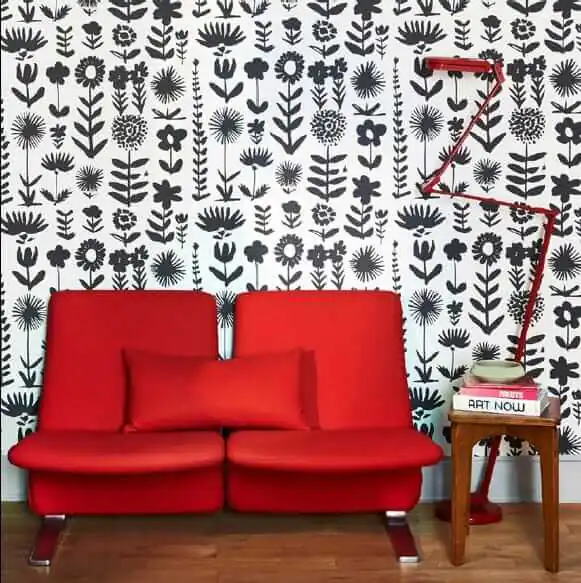 schumacher vera neumann wallpaper wild things in black