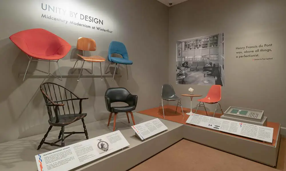 winterthur exhibit eames shell chairs