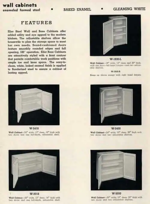 Eljer steel wall cabinets