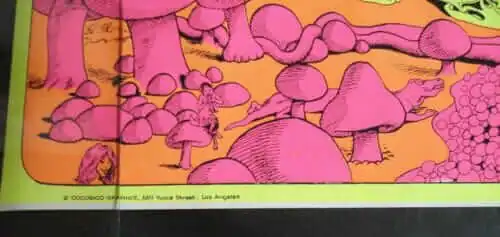 electric pig black light poster joe roberts