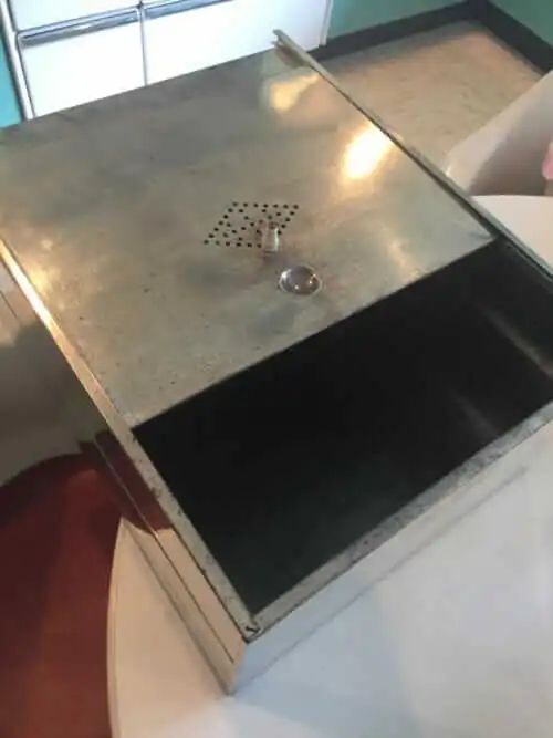 bread box that goes into a kitchen cabinet drawer