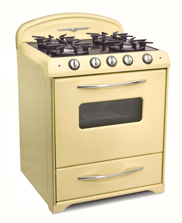 yellow oven range mid century modern retro style from Northstar