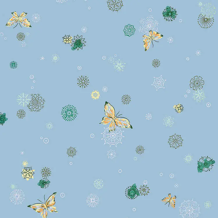 butterflies wallpaper in blue from bradbury and bradbury