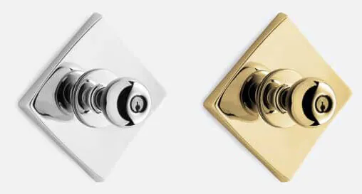 SCOUT WIDE MID-CENTURY KNOB EXTERIOR DOOR HARDWARE TUBE LATCH SET