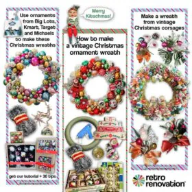 DIY Christmas ornament wreaths using our tutorial and video